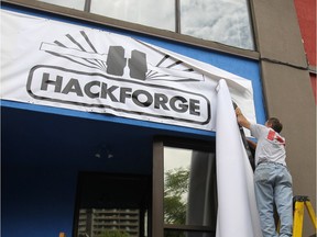 Hackforge group in downtown Windsor, ON.