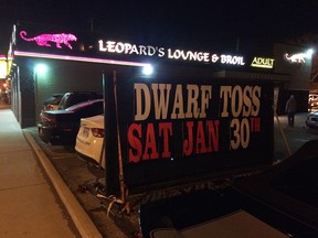 The exterior of Leopard's Lounge strip club in Windsor on Jan. 30, 2016.