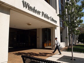 The main branch of Windsor Public Library at 850 Ouellette Ave. (Tyler Brownbridge / The Windsor Star)