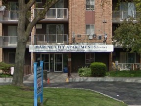 A  fire at Marine City apartments on Ouellette Avenue caused $50,000 in damage and displaced two people on Saturday, Jan. 23, 2016.