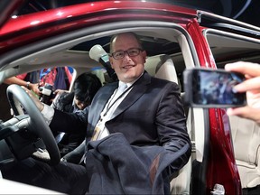 Windsor Mayor Drew Dilkens is pictured in the 2017 Chrysler Pacifica. Dilkens says the latest local unemployment figures reflect a positive long-term trend.