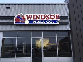 The exterior of Windsor Pizza Co. in southeast Calgary, AB.
