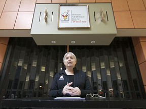 Margaret Anderson, executive director of Ronald McDonald House - Southwestern Ontario, speaks during the opening of an Information Place at Tecumseh Mall, Friday, Jan. 8, 2016.  The Information Place will provide information for the coming Ronald McDonald House coming to Windsor Regional Hospital - Met Campus in 2016.