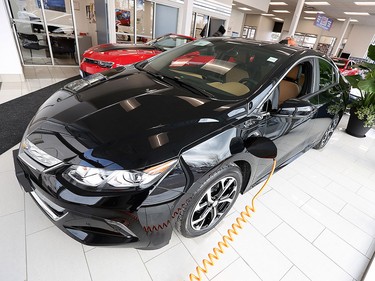 The 2016 Chevrolet Volt is seen at Reaume Chevrolet Buick GMC in LaSalle on Wednesday, Jan. 13, 2016.