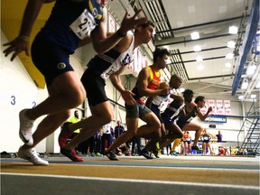 WINDSOR, ONTARIO - JANUARY 8, 2016 - Action from the Can-Am Classic track and field meet hosted by the University of Windsor on January 8, 2016 in Windsor, Ontario. (JASON KRYK/WINDSOR STAR)