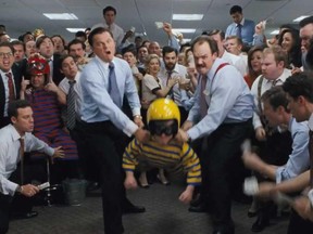 The dwarf-tossing scene from The Wolf of Wall Street.
