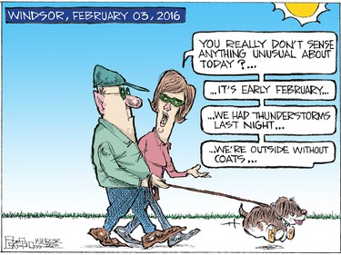 Graston's editorial cartoon for Thursday, February 04, 2016.  mgraston@windsorstar.com