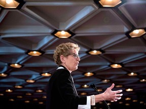 Ontario Premier Kathleen Wynne is pictured in Ottawa in this April 2015 file photo.