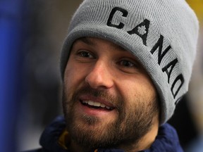 University of Windsor runner Paul Janikowski prepares for OUA track and field championships at St. Denis Centre Monday Feb. 22, 2016.