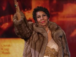 Aretha Franklin performing at the Kennedy Center Honors ceremony in Dec. 2015.