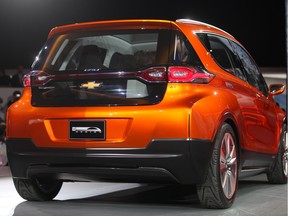 DETROIT, MI.: JANUARY 12, 2015 -- The Chevy Bolt concept is unveiled at the North American International Auto Show at Cobo Hall, Monday, Jan. 12, 2015.  (DAX MELMER/The Windsor Star)
