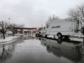 Windsor police bomb squad was called to the Canadian Tire on Tecumseh Road Eeast to investigate a suspicious package near the gas pumps.