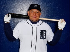 Miguel Cabrera #24 of the Detroit Tigers poses during photo day at Joker Marchant Stadium on February 27, 2016 in Lakeland, Florida.