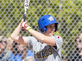 Second-year kinesiology student Mackenzie Siddall of Windsor has mastered playing softball with one hand at the University of British Columbia.