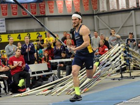 Milos Savic competes in the CAN-AM Track and Field Competition at the University of Windsor Jan. 9-10, 2015.