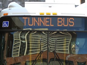 A Transit Windsor tunnel bus is shown on Tuesday, July 21, 2015, at the bus station in downtown Windsor.