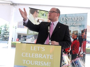 Windsor Mayor Drew Dilkens, speaks at a Tourism Week kick-off event in this June 2015 file photo.