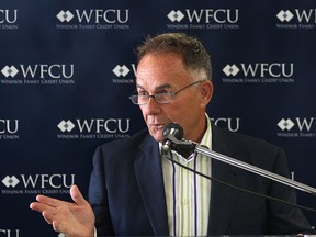 Windsor Family Credit Union CEO and President Marty Komsa is pictured at the bank's downtown branch in this 2014 file photo.