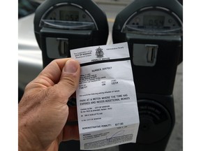 Windsor, ON. July 29, 2014. Generic shot of City of Windsor parking ticket July 29, 2014 -- (NICK BRANCACCIO/The Windsor Star)