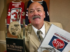 Kevin Stubbington received the Dr. Tom Pashby Sports Safety Award for his STOP program for minor hockey leagues in 2007.