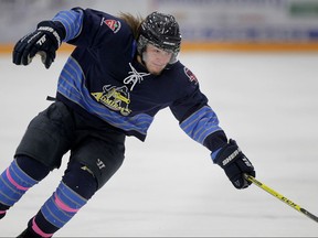 Amherstburg Admirals Kasey Basile is pictured during  Great Lakes Junior C Hockey League action in this 2015 file photo.