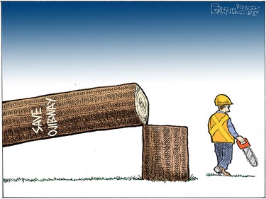 Mike Graston's editorial cartoon for April 01, 2016.    mgraston@postmedia.com