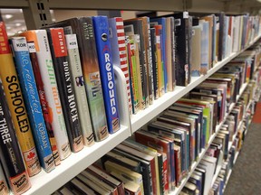 Rows of books at a Windsor Public Library. (Windsor Star files)