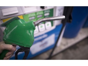 A gas pump is pictured in North Vancouver, Wednesday, Jan. 20, 2016.