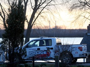 Amherstburg police are investigating after a body was discovered in the Detroit River on Tuesday, March 29, 2016. The body was recovered behind a residence in the 650 block of Front Road.
