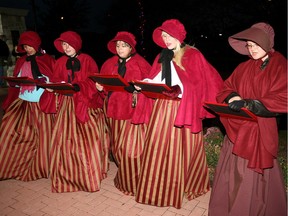 In this Nov. 2010 file photo, a student choir of from General Amherst high school performs during the River Lights Winter Festival in Amherstburg.