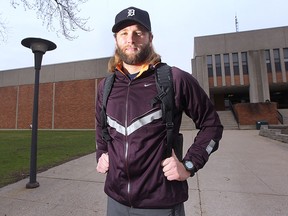 University of Windsor student Austin Roth is against the UWindsor transit pass, which will be decided in a referendum vote. He is shown at the campus on Tuesday, March 15, 2016.