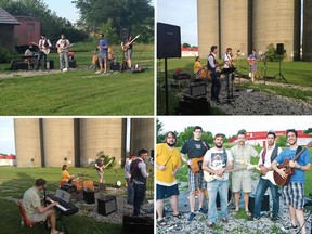 Essex band Bear Patrol performing in the Essex Summer Concert Series in June 2015.