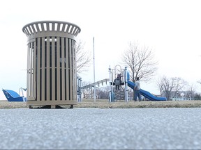 Children play at Lakeview Park in Belle River, Ont. on Monday, March 7, 2016.  Lakeshore Mayor Tom Bain said the town is cracking down on those caught littering.