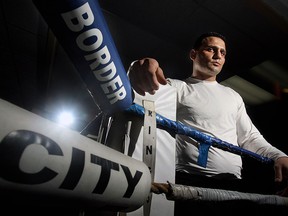 Boxer Samir El-Mais, who won gold at the 2014 Commonwealth Games in the men’s 91kg heavyweight division, is photographed at Border City Boxing in Windsor in this file photo.