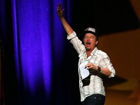 Comedian David Spade on stage at the Colosseum at Caesars Windsor on March 11, 2016.