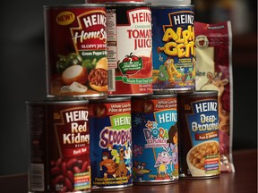 Highbury Canco in Leamington makes these Heinz products shown on March 15, 2016.