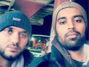 Mohammed El Shaer, left, is shown with Ahmad Waseem in a photo posted on Twitter in March 2015.