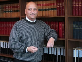 Lawyer James Scarfone is shown on Friday, March 4, 2016, at his Windsor, Ont. office. He is fielding calls from Americans wondering how they can move to Canada if Donald Trump is elected President.