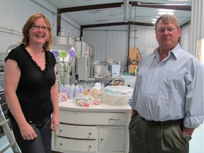 Suzanne Dajczak, left, and her husband Martin Gorski own North 42 Degrees Estate Winery  on County Road 50 east of Colchester.