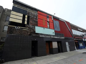 The exterior of the once Vanity Theatre is seen in Windsor on Tuesday, March 22, 2016. The theatre's new owner Mohammad Khan hopes to tear the building down and replace it with something new.