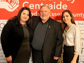 Mary-Ann Fuduric, Tim Catherwood and Alicea Fleming are pictured at the I Believe in My Community Awards Celebration which was hosted at Caesars Windsor on Wednesday, March 9, 2016. The awards are presented to workplaces, unions and individuals for their outstanding contributions to the community through United Way.