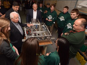 Michael Solcz Sr., founder of Valiant TMS, applauds students’ work in the upcoming Windsor Essex Great Lakes Regional FIRST Robotics Competition. “Without innovation, no new things happen,” he says.