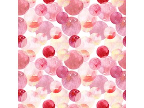 Watercolour red scarlet orange circles. Image by fotolia.com.