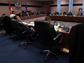 Windsor city councillors debate the auditor general report during a council meeting at city hall in Windsor on Thursday, October 29, 2015.