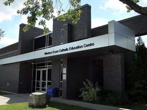 The head office of the Windsor Essex Catholic Education Centre is seen in Windsor in  September 2014.