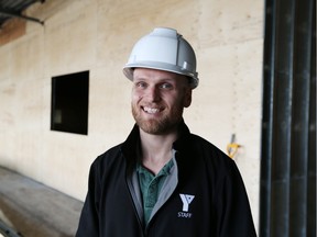 Andy Sullivan, general manager at Windsor's YMCA at the new location under construction on Central Avenue in Windsor.