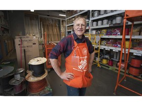 Ditmar Rufenach is pictured in this 2016 file photo working at a Home Depot in Vancouver BC.