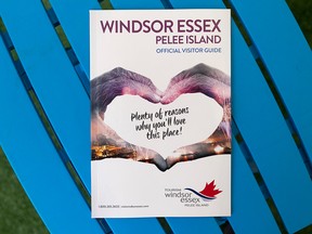 The Tourism Windsor Essex Pelee Island 2016/17 visitor guide is pictured at the Windsor Essex Staycation Expo at Devonshire Mall, Friday, April 29, 2016. (DAX MELMER/The Windsor Star)