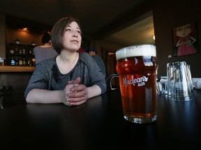 Crystal Van Lare is photographed at Rino's in Windsor on Tuesday, April 5, 2016. Van Lare is the organizer of BrewGals - Windsor Women's Craft Collective.