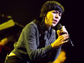 Carly Rae Jepsen performs at the WFCU Centre in Windsor, Ont., on Tuesday, April 26, 2016. The Canadian singer/songwriter was part of the Hedley Hello World Tour 2016. A   crowd of mostly young teenaged girls danced along with the pop singer joining in singing her most popular tune Call Me Maybe. The arena was partitioned in centre ice and the show was not sold out.